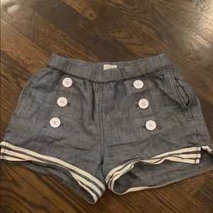 J crew kids button boat shorts